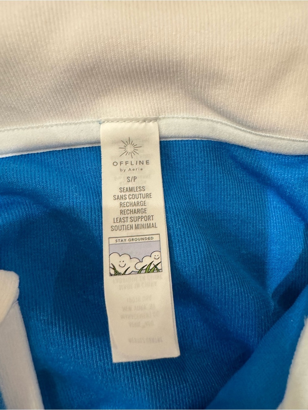 OFFLINE by Aerie Blue Terry Cloth Tennis Skirt & Polo Crop Top Set XS/S - Picture 2 of 3
